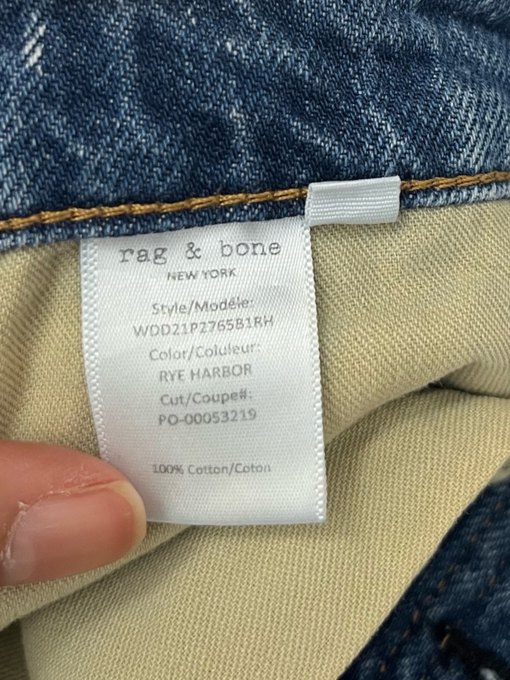 Rag & Bone Maya High Rise Crop Flare Jean Size 28 Rye Harbor Wash - Picture 8 of 15